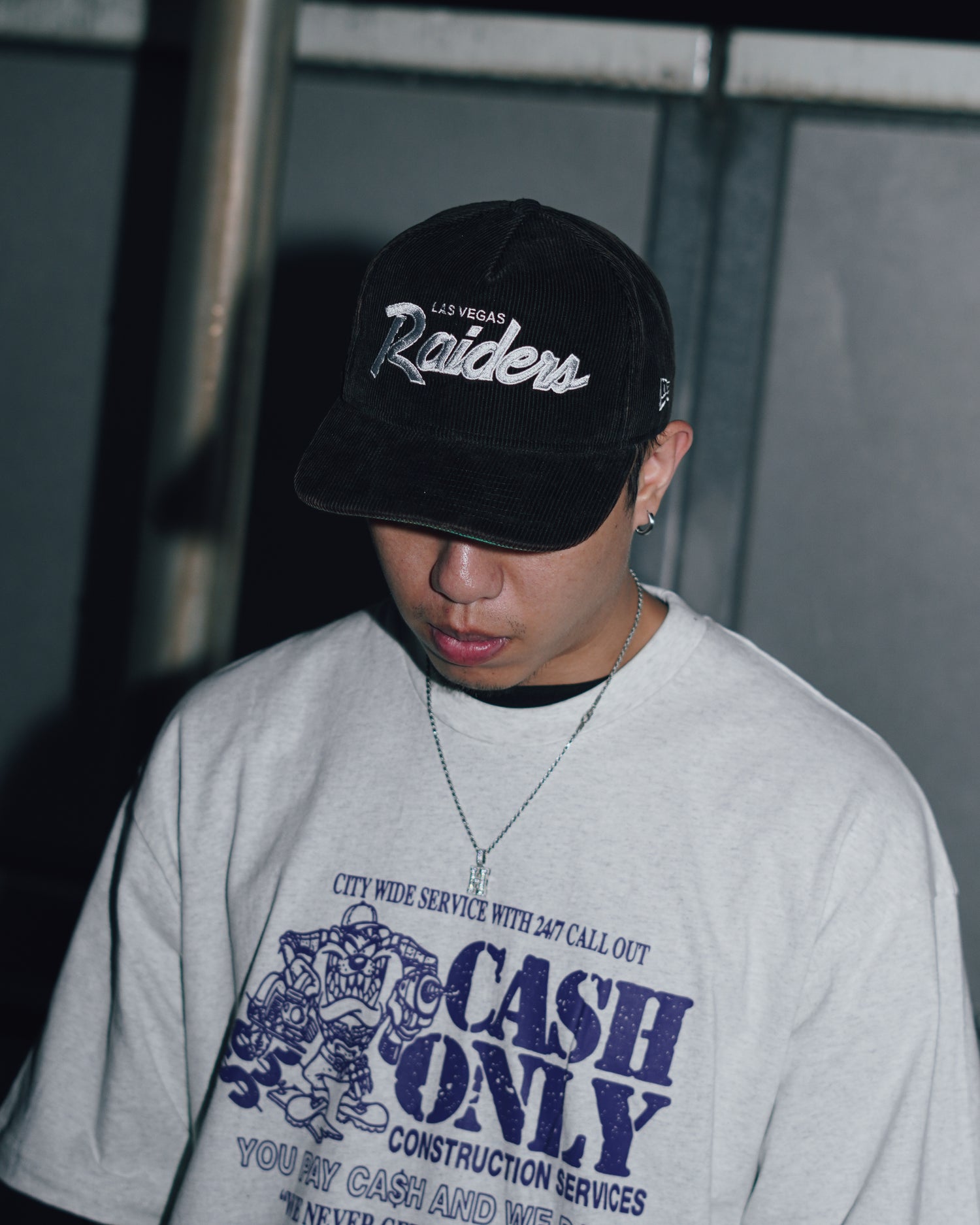 Miami Dophins &amp; Las Vegas Raiders “Wash Black” Snapback