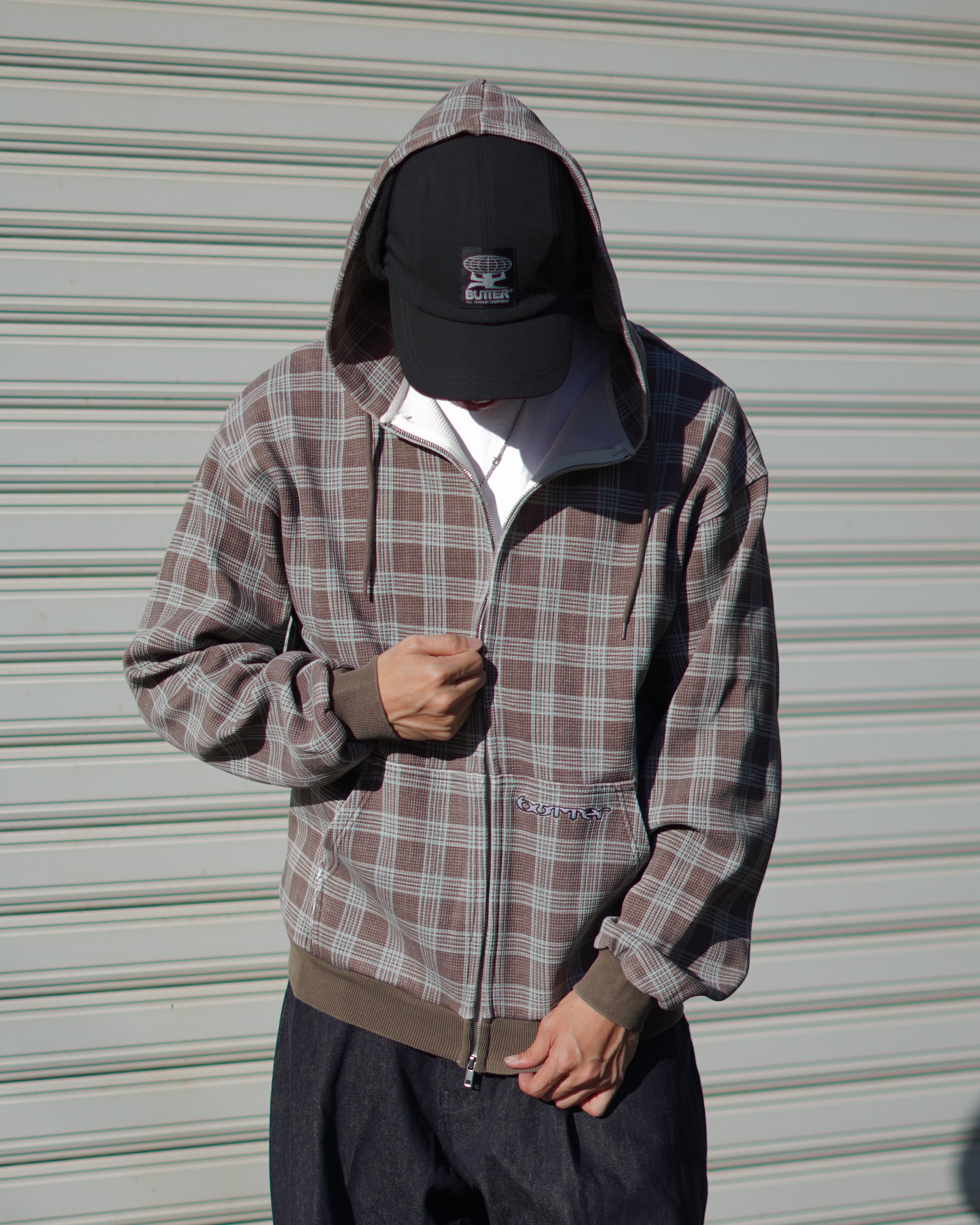 Waffle Zip-Thru Hood