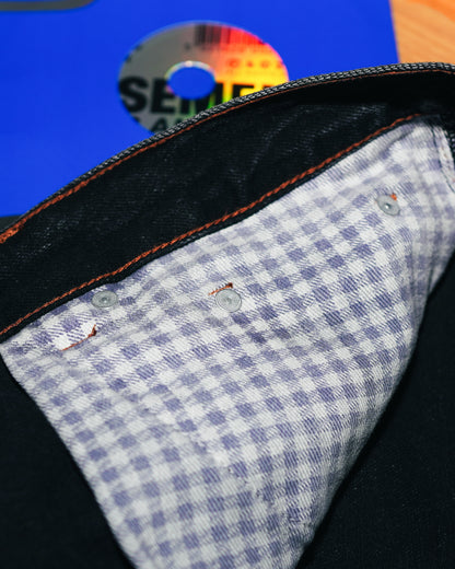 WAXED DENIM PANT