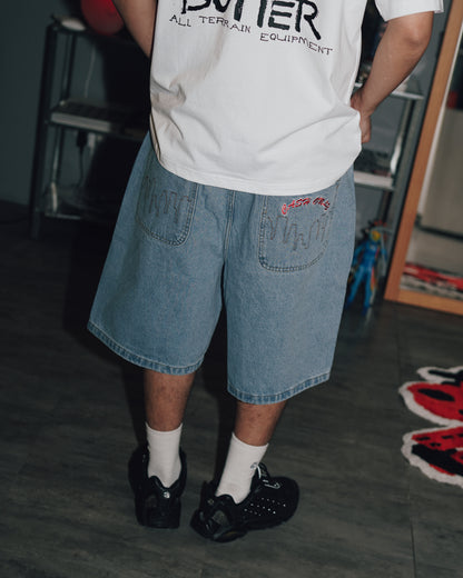 Logo Denim Shorts -🚨7/23(四)晚間20:00準時開賣
