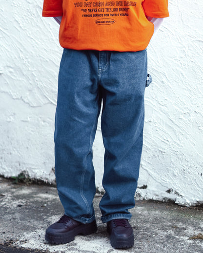 Single Knee Heart Label Pant