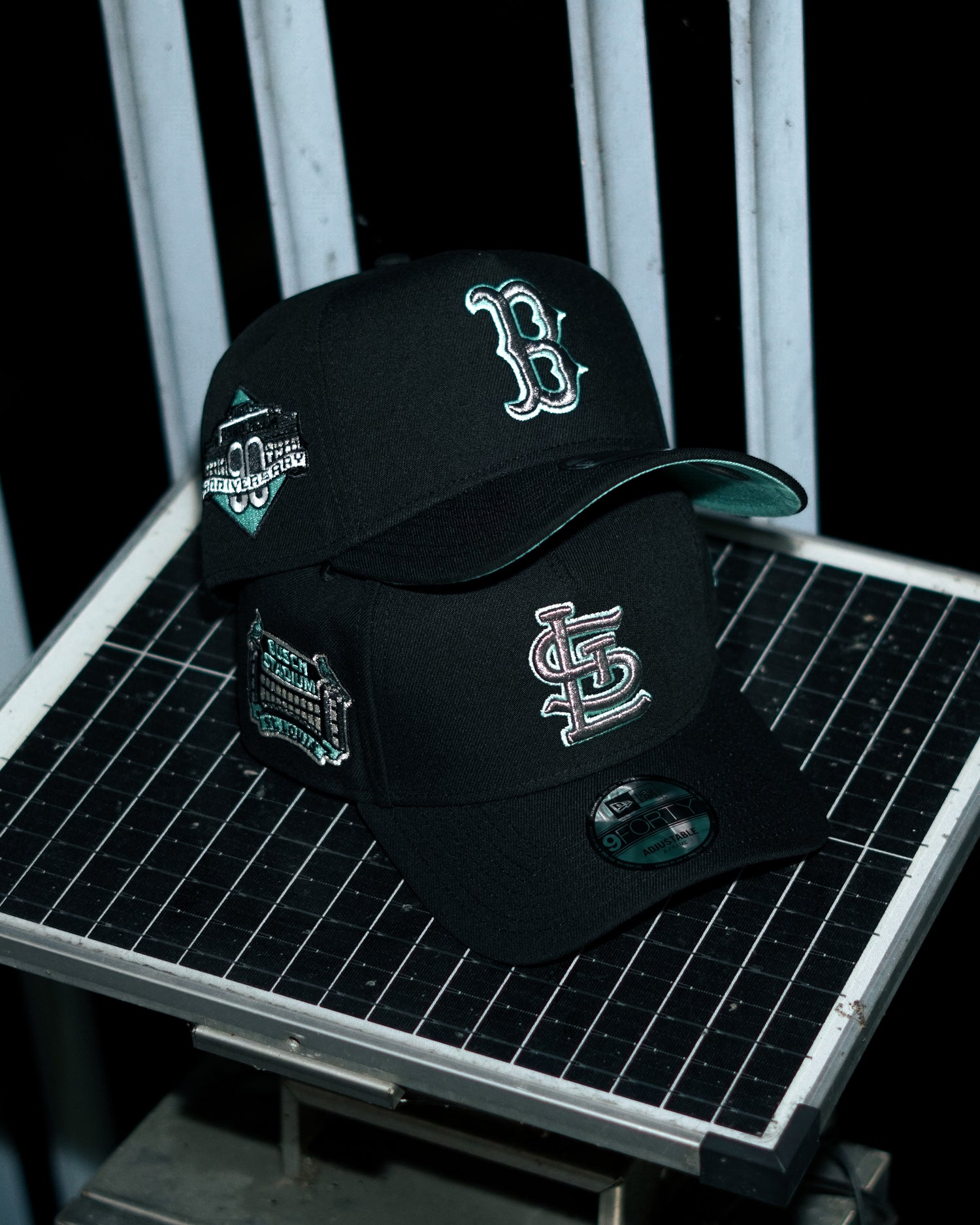 Mint Black Prime Edition 9Forty "A-Frame" Snapback Hat