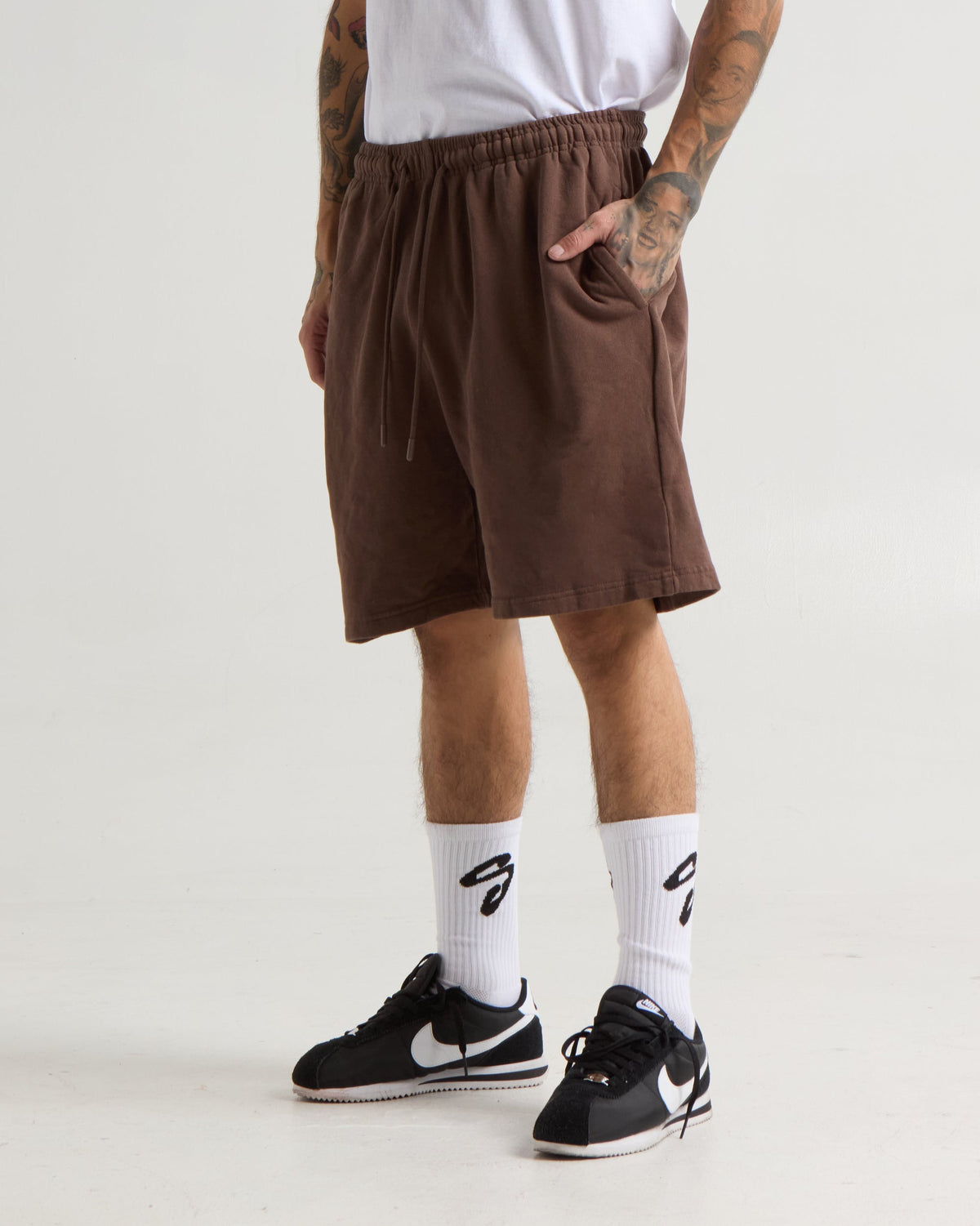 Garment Dye Fleece Shorts