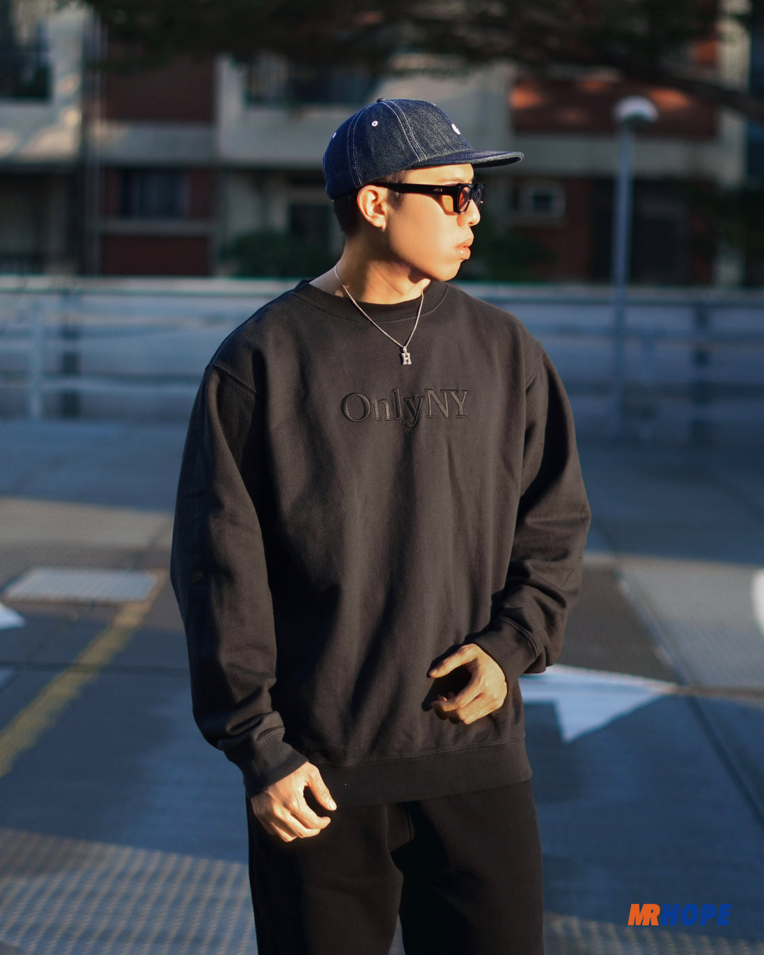 Embroidered Lodge Logo Crewneck