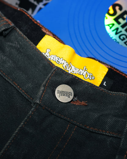 WAXED DENIM PANT
