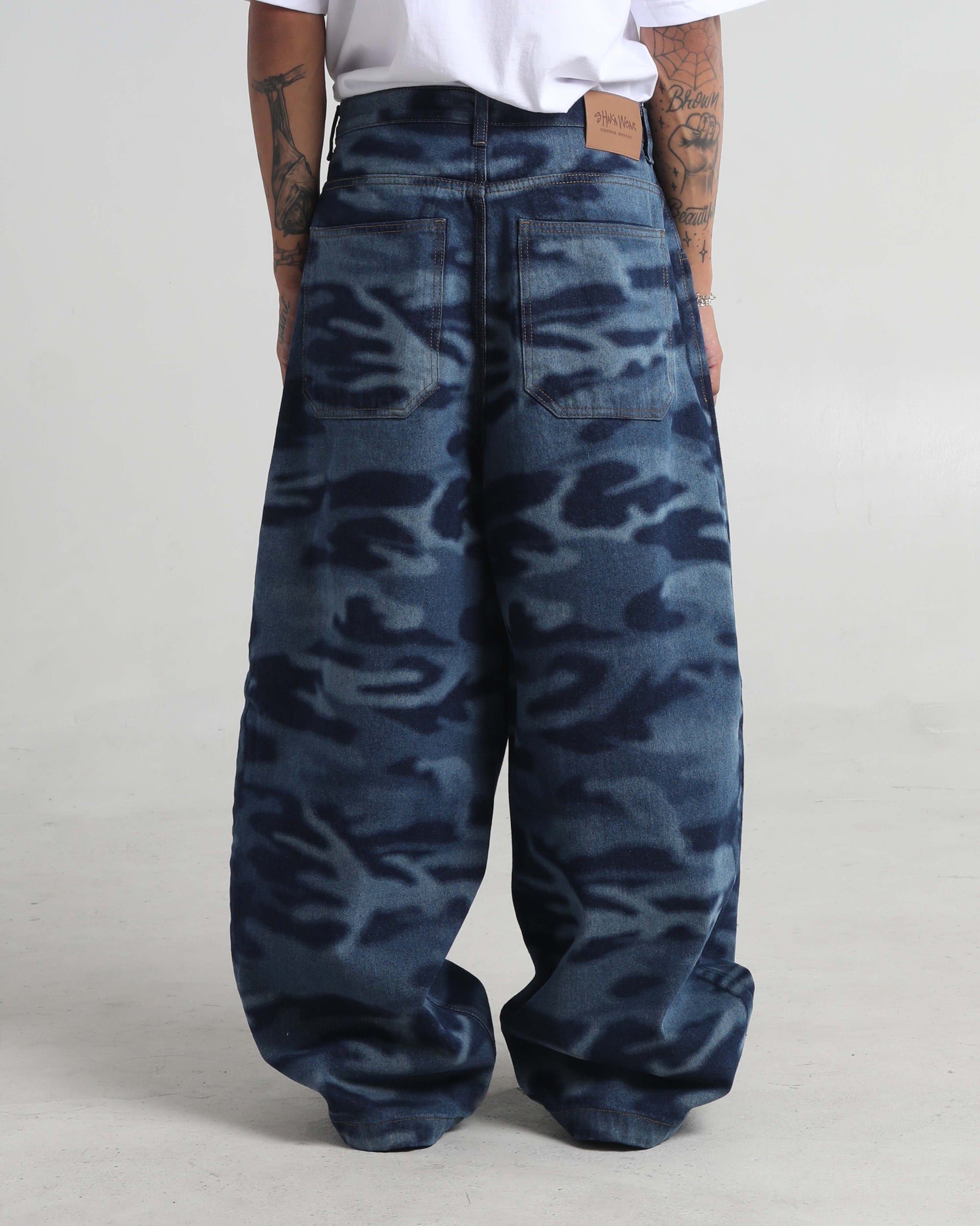 Balloon Denim Pants-CAMO