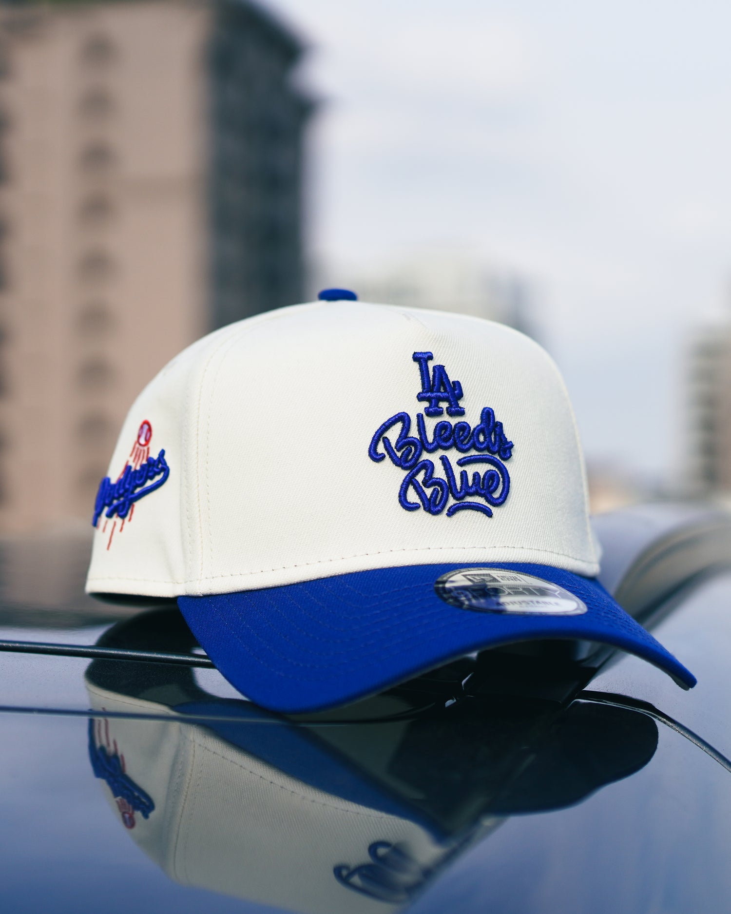 Los Angeles Dodgers Bleed Blue Chrome Two Tone Edition 9Forty A Frame