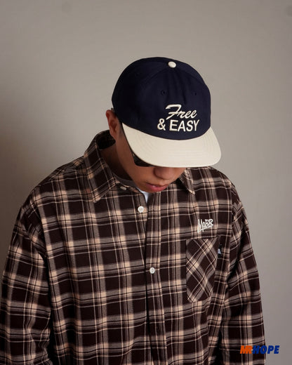 Two Tone Short Brim Snapback Hat