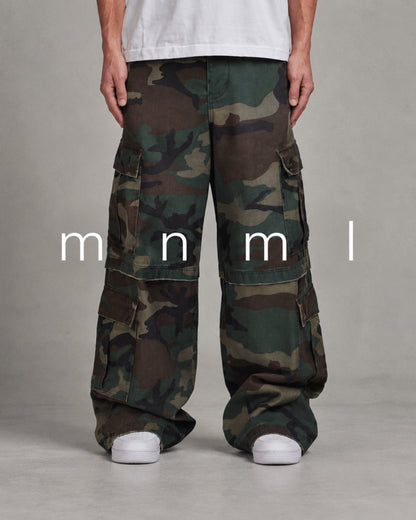 MNML Rave Distressed Cargo Pants -🚨10/21（三）晚間20:00準時開賣