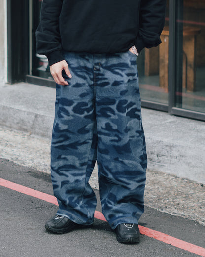 Balloon Denim Pants-CAMO