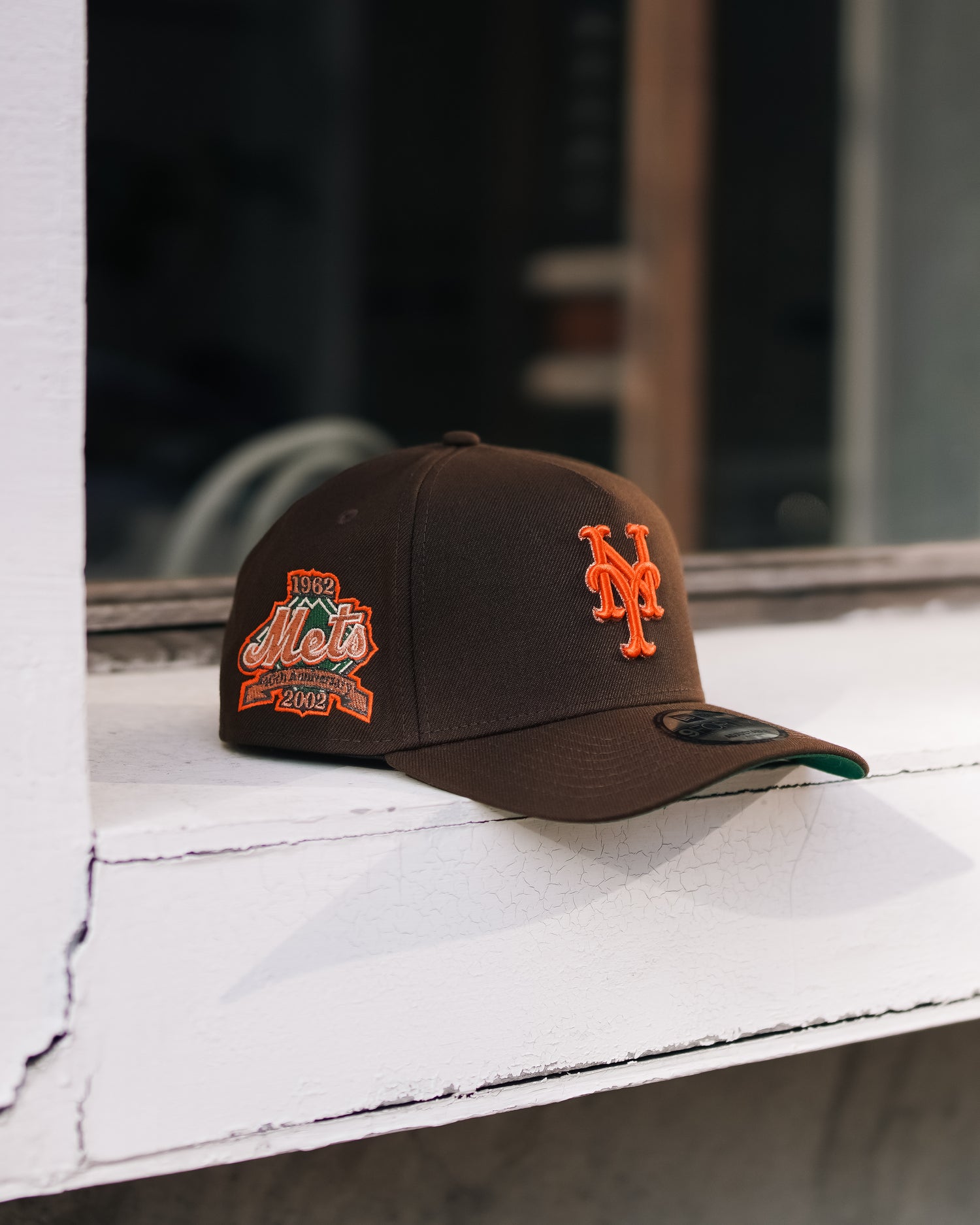 New York Mets 40th Anniversary Burnt Copper 9Forty A Frame Snapback Hat