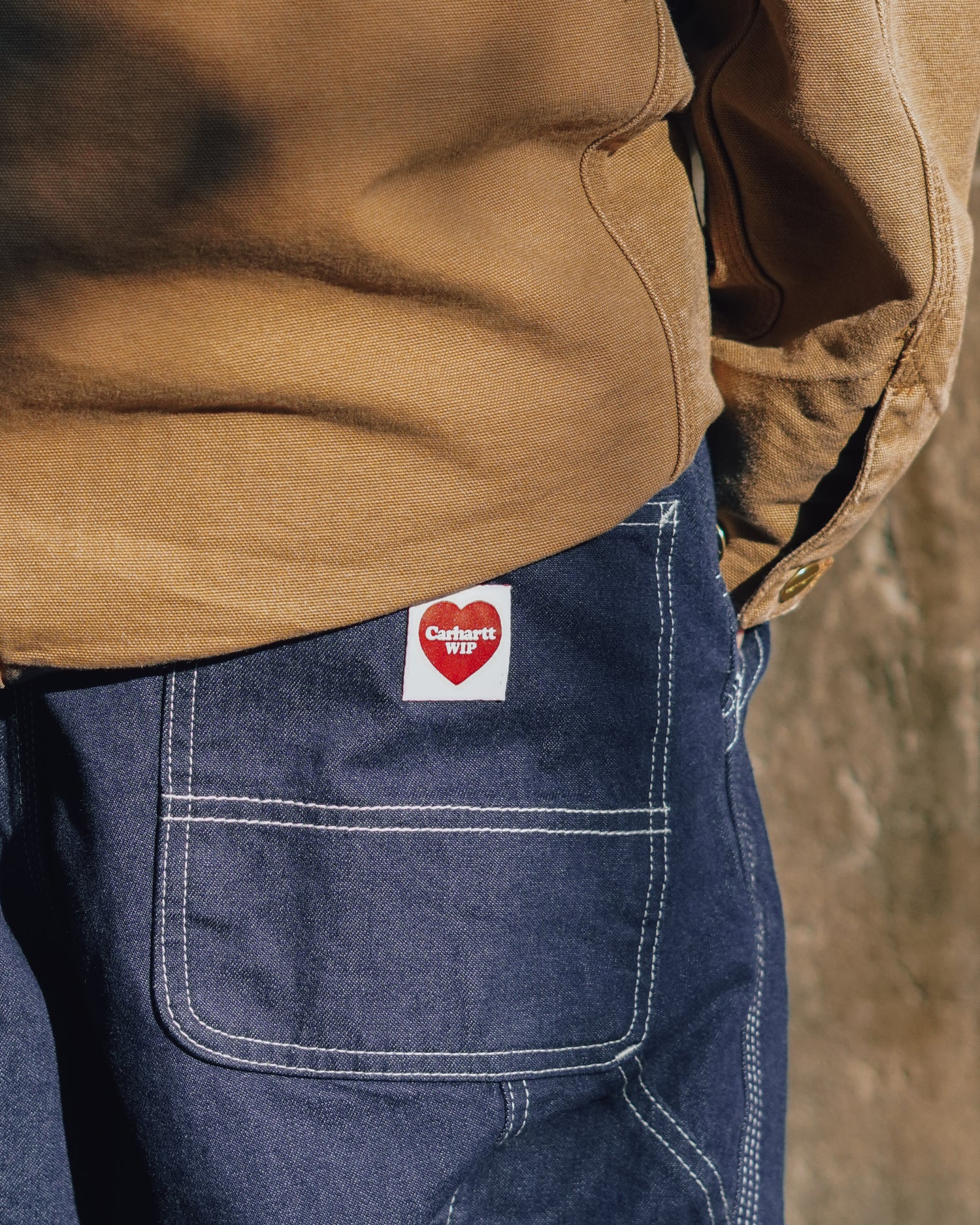 Single Knee Heart Label Pant