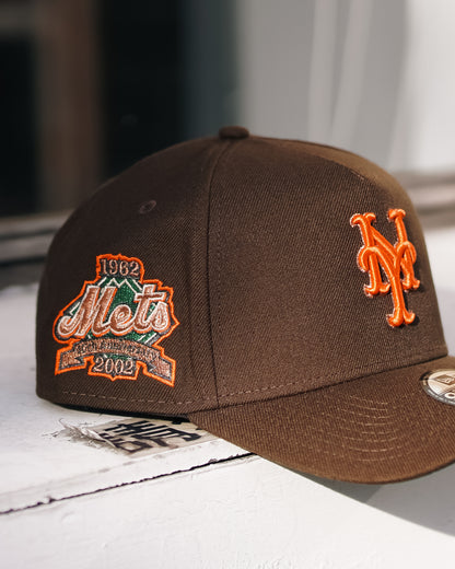 New York Mets 40th Anniversary Burnt Copper 9Forty A Frame Snapback Hat
