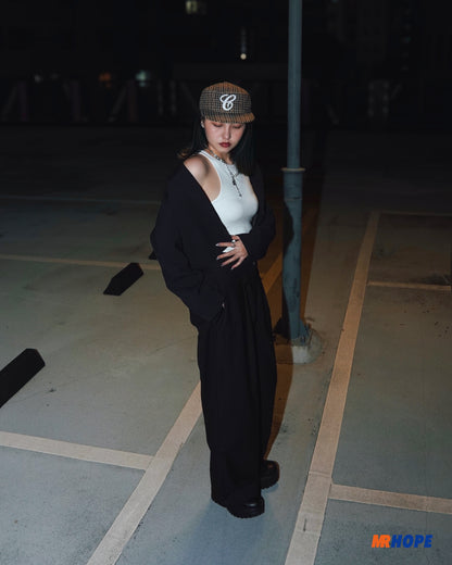 Flat Brimmed Baseball Cap (Pillbox Cap)
