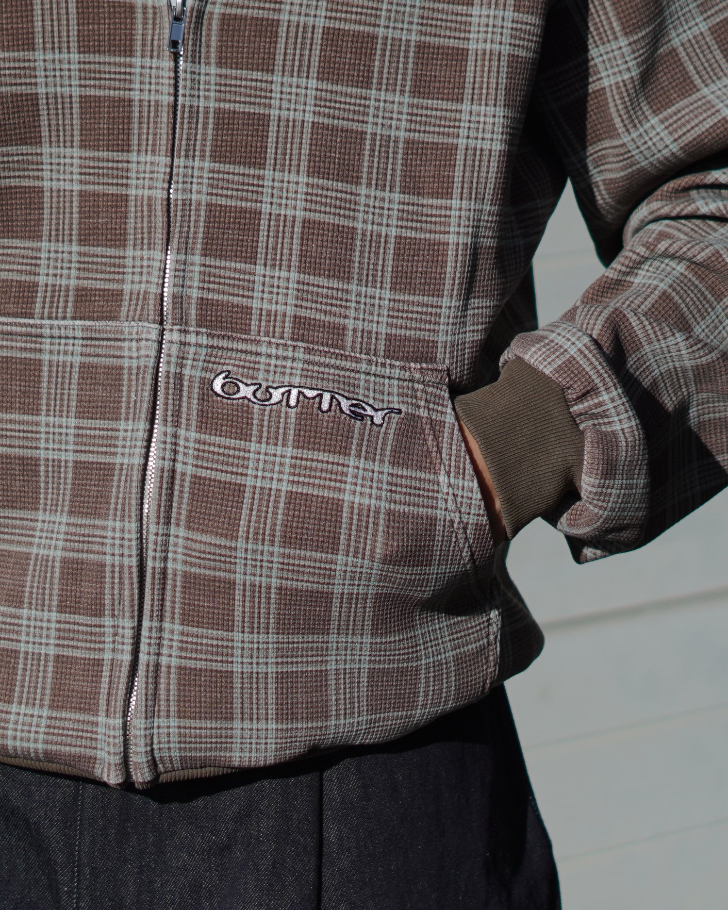 Waffle Zip-Thru Hood