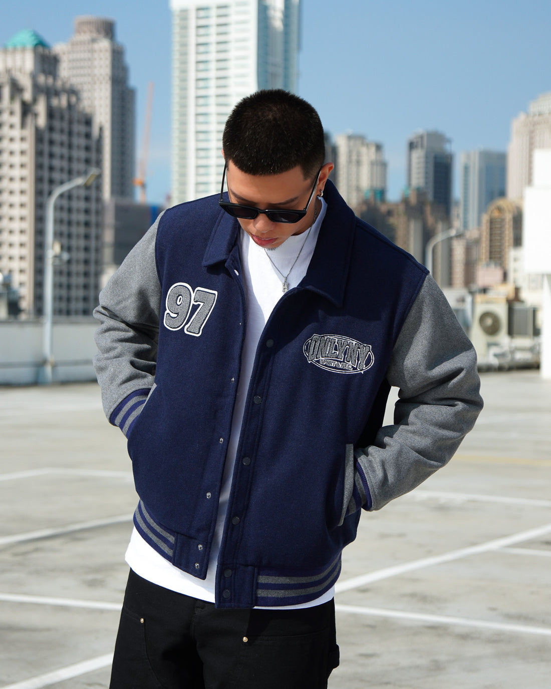 League Melton Wool Varsity Jacket