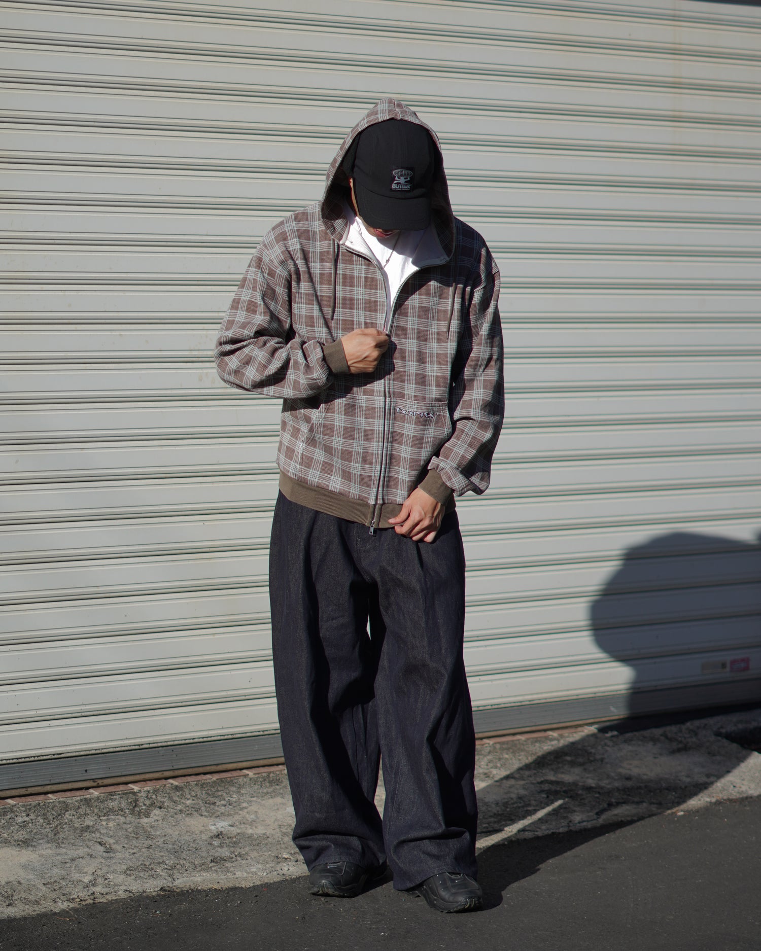 Waffle Zip-Thru Hood