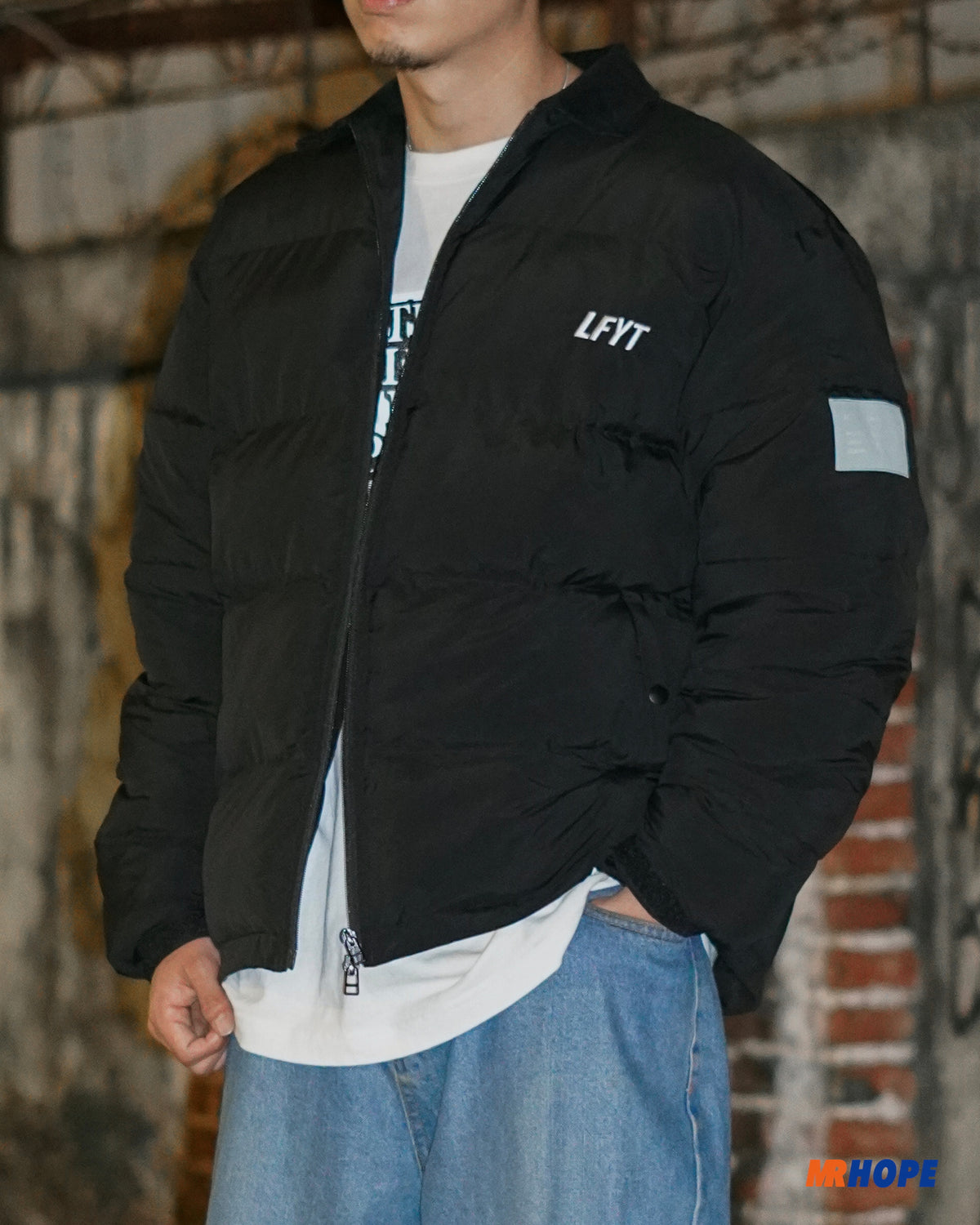 Corduroy Collar puffer Jacket