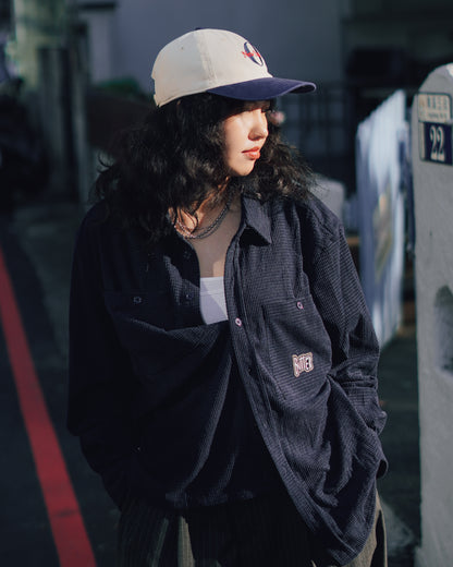 Grid Cord Overshirt