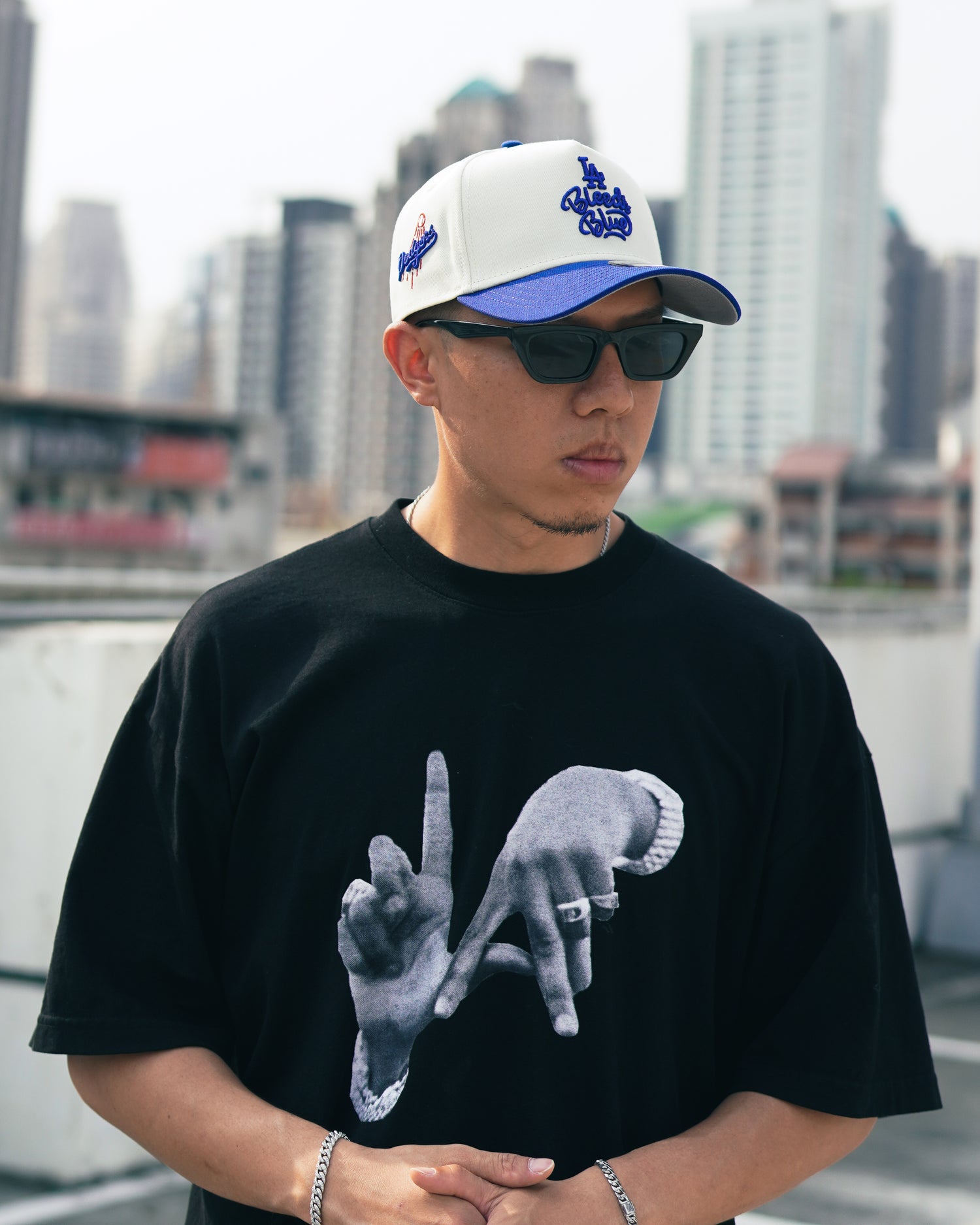 Los Angeles Dodgers Bleed Blue Chrome Two Tone Edition 9Forty A Frame