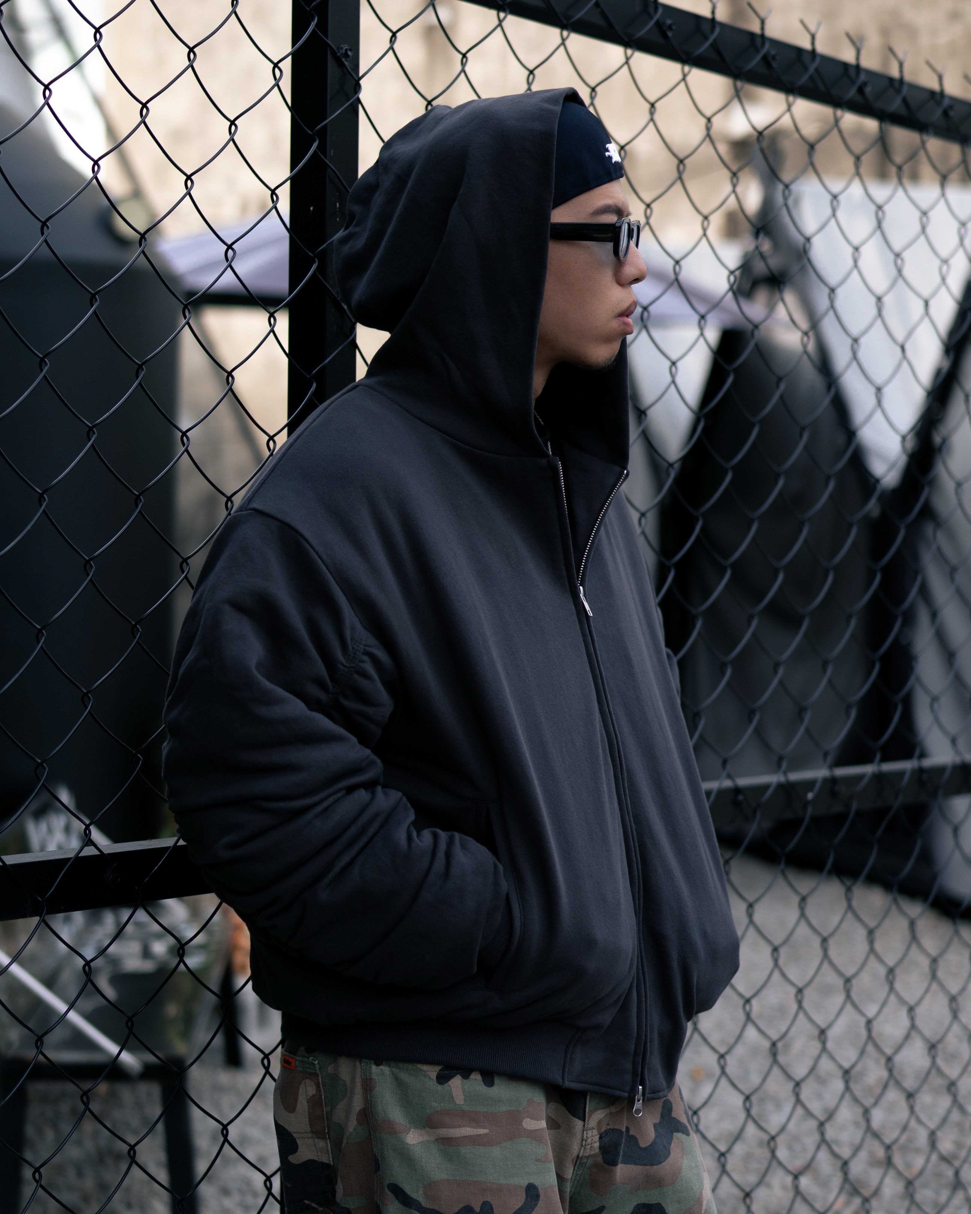 Hooded Fleece Bomber