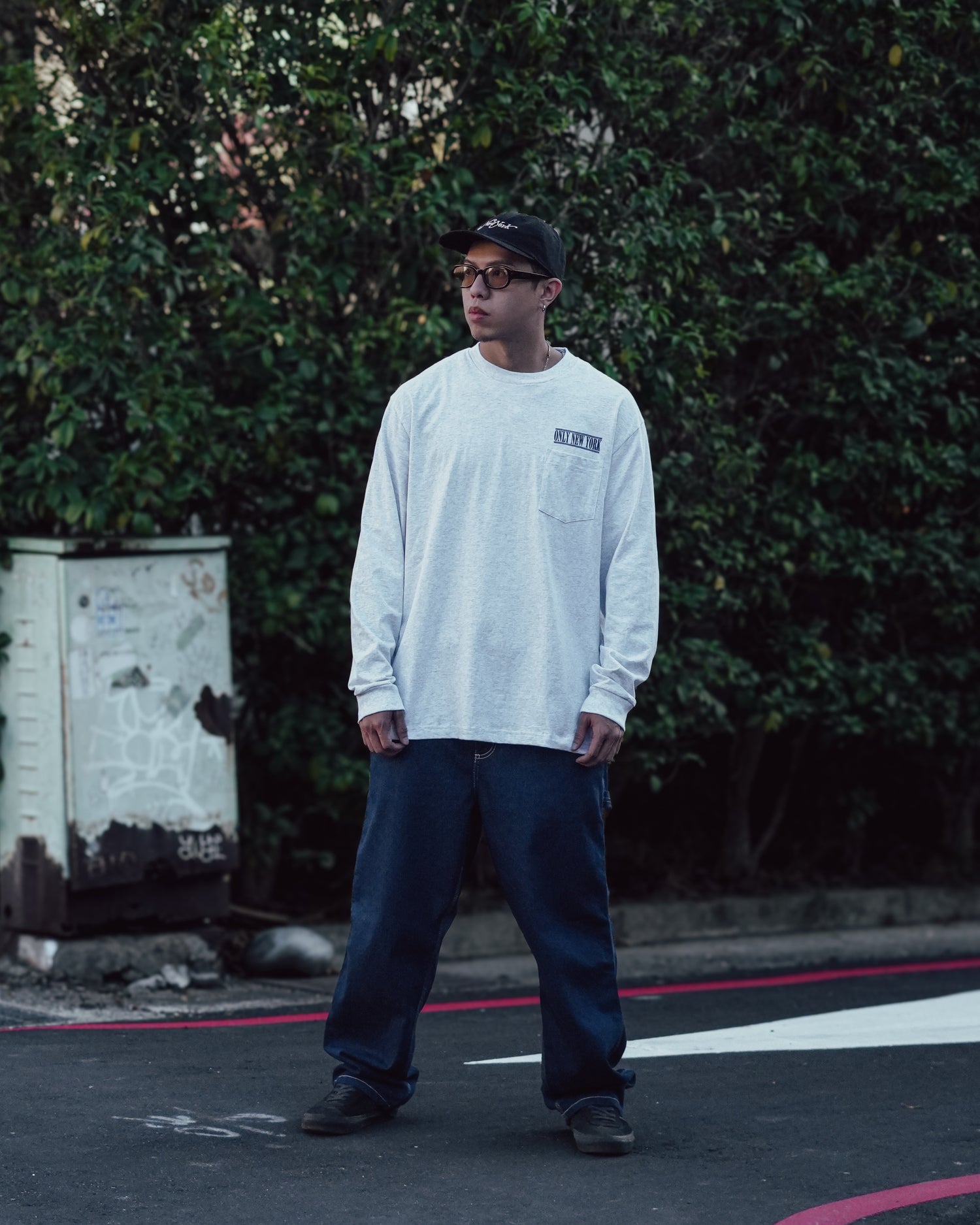 Landmarks Long Sleeve Pocket T-Shirt