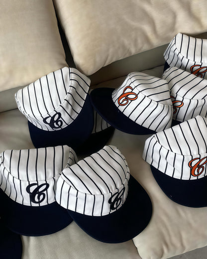 Retro Wool Flat Top Baseball Cap（Pillbox Cap)