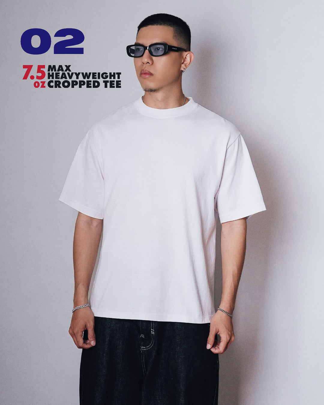 [02] 7.5oz Max Heavyweight Cropped Tee