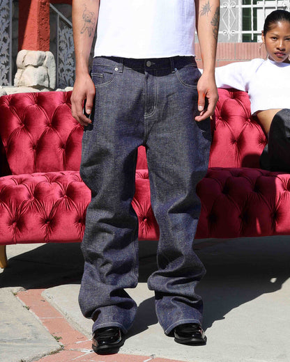 Nep Flared Denim Pant