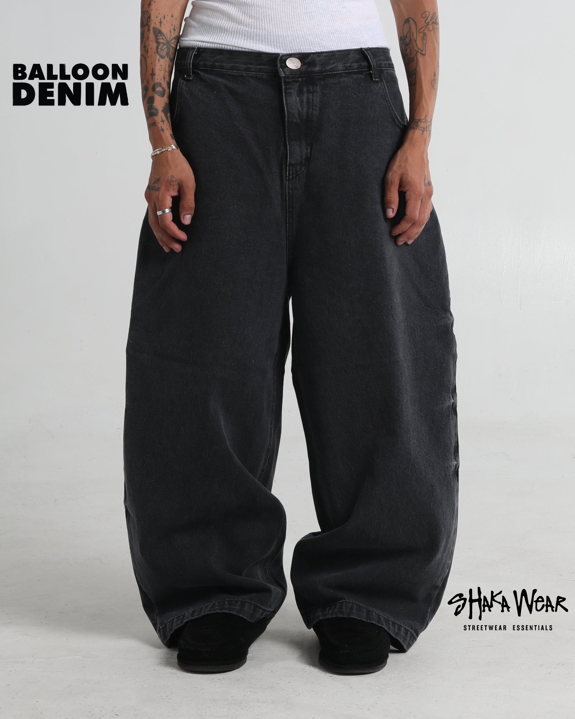 Balloon Denim Pants