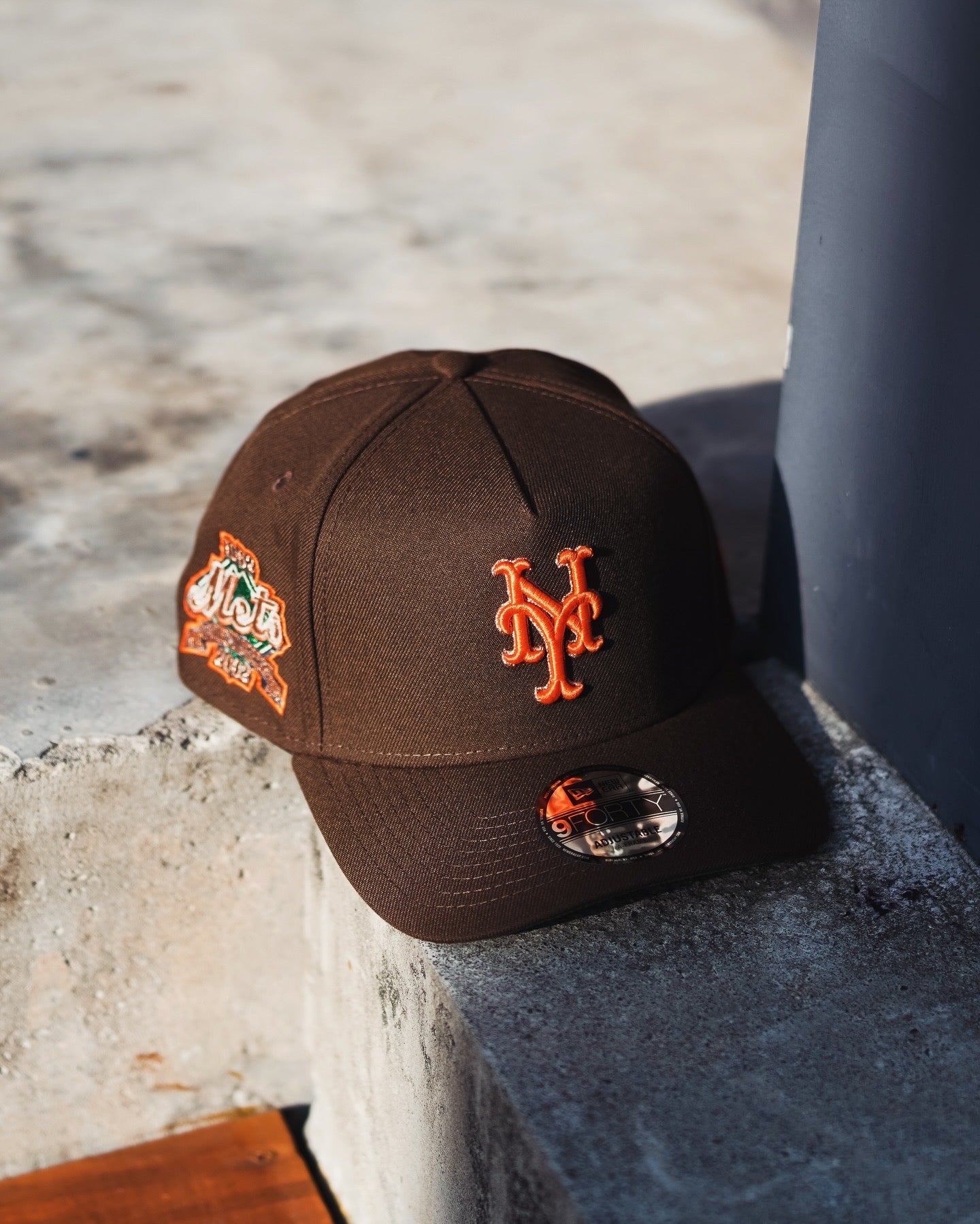 New York Mets 40th Anniversary Burnt Copper 9Forty A Frame Snapback Hat