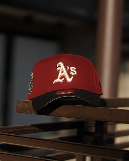 Oakland Athletics Stadium Patch Two Tone Edition 9Forty A Frame Snapback Hat