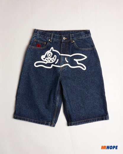 Running Dog Denim Shorts