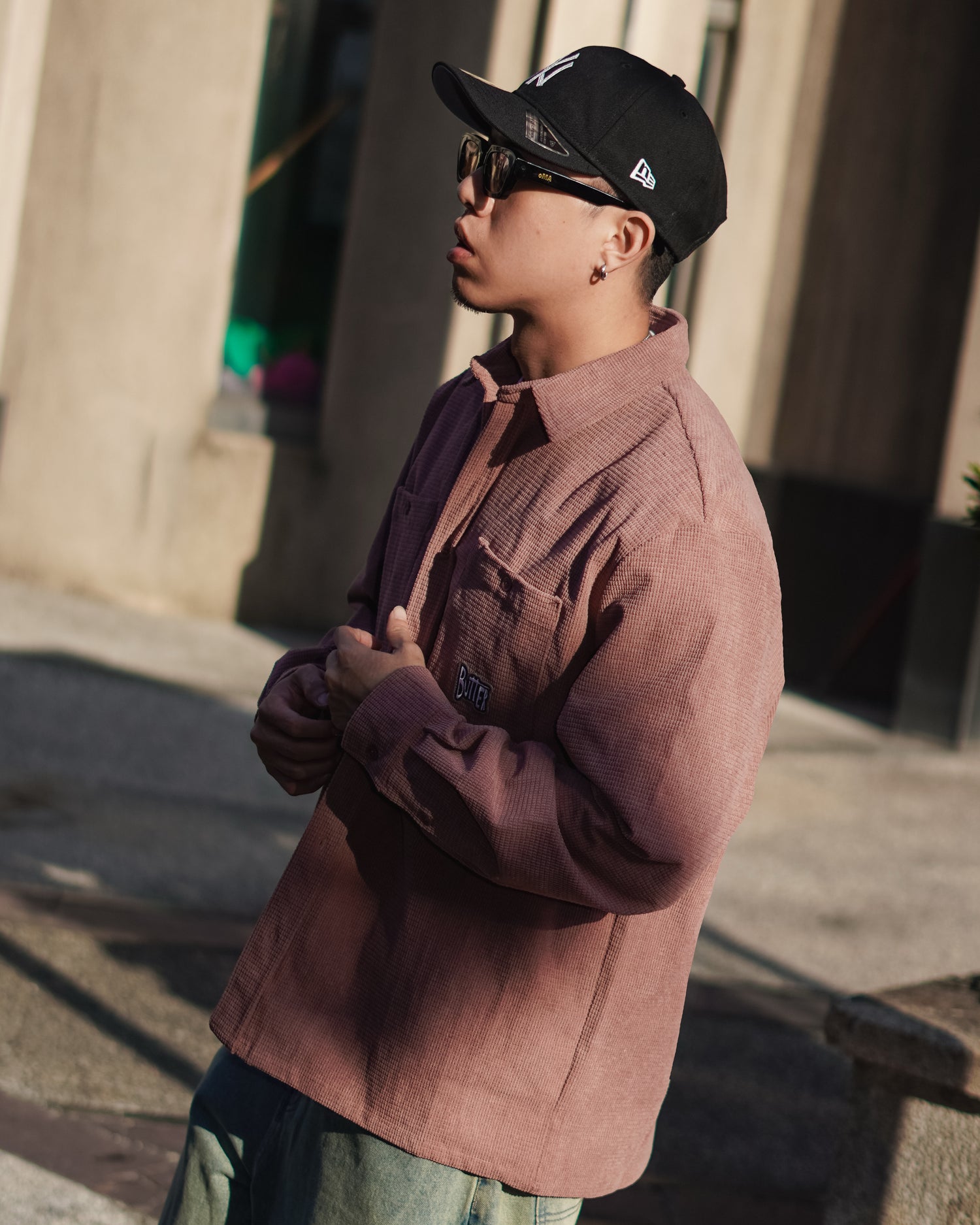 Grid Cord Overshirt