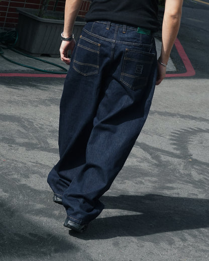 Wide Cut Denim Jeans