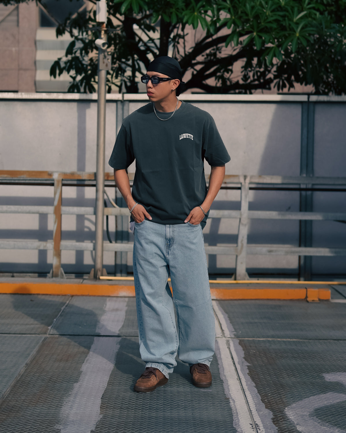 ARCH LOGO WASHED TEE