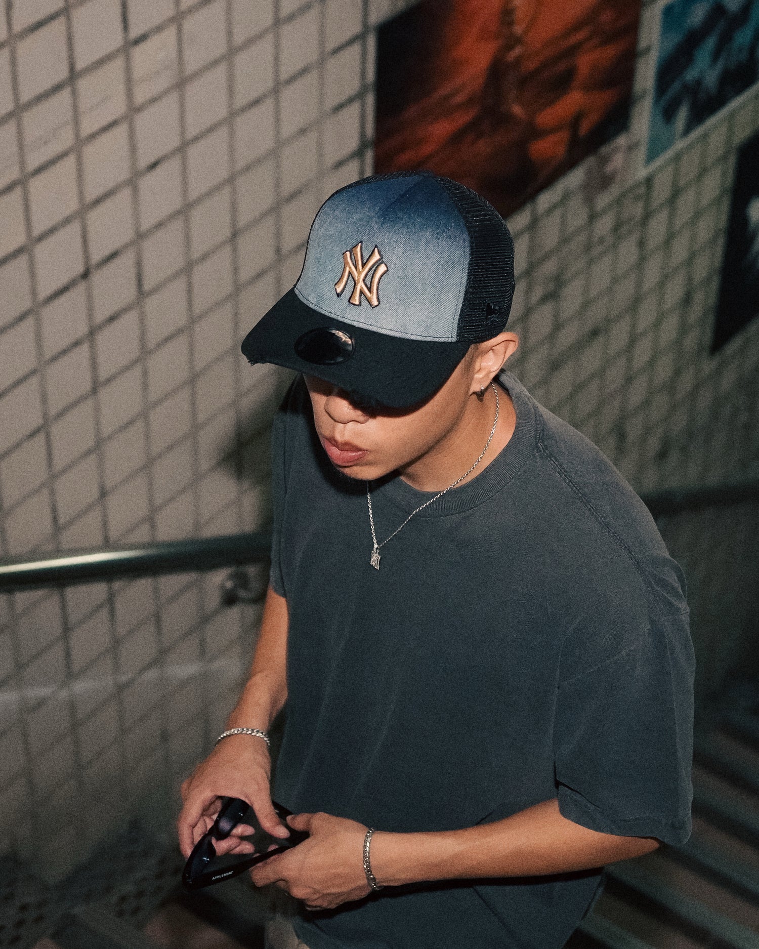 Bleach 9FORTY A-Frame Denim Trucker Snapback