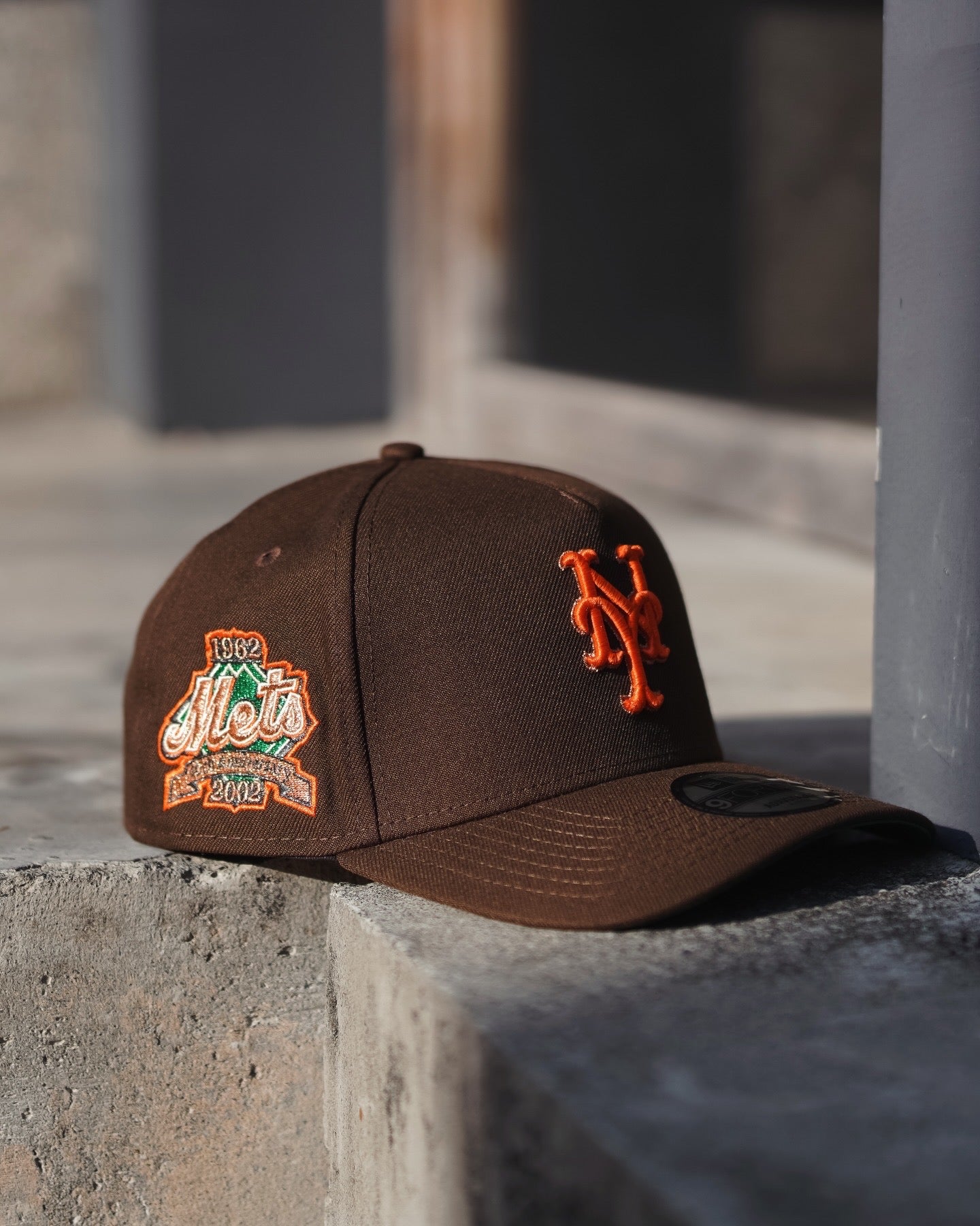 New York Mets 40th Anniversary Burnt Copper 9Forty A Frame Snapback Hat