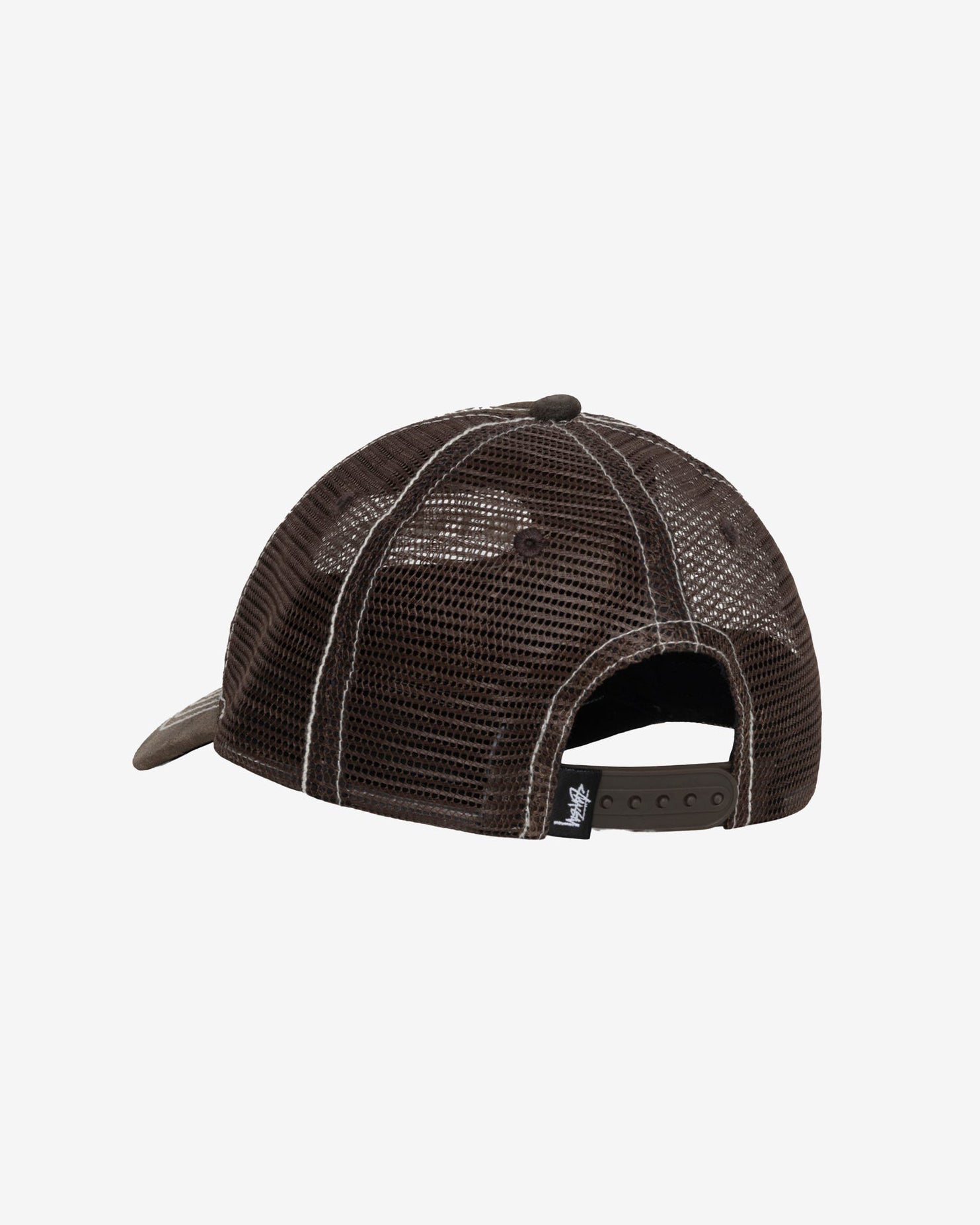 CUT OUT LEATHER TRUCKER CAP