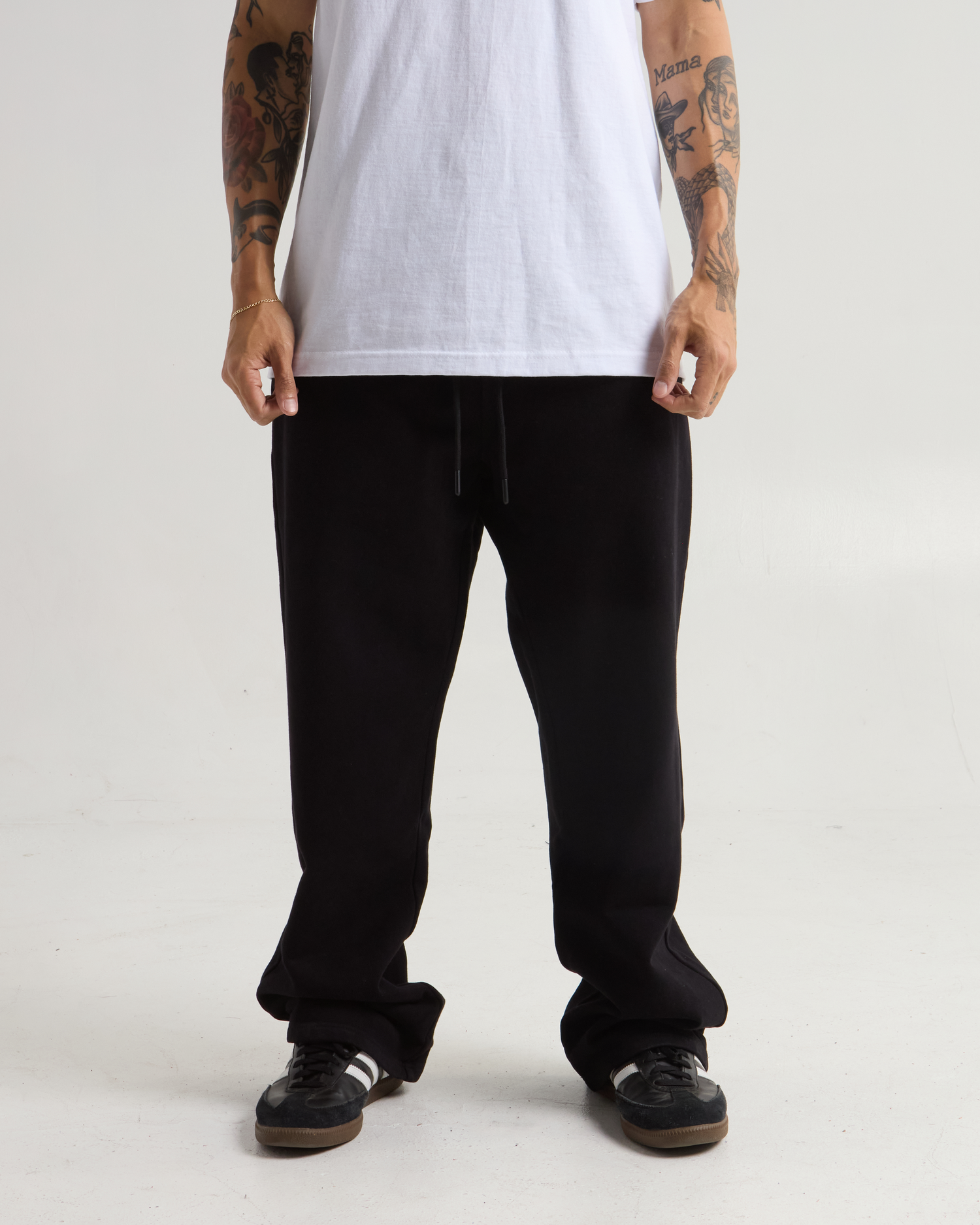 Garment Dye Straight Leg Baggy Sweatpants