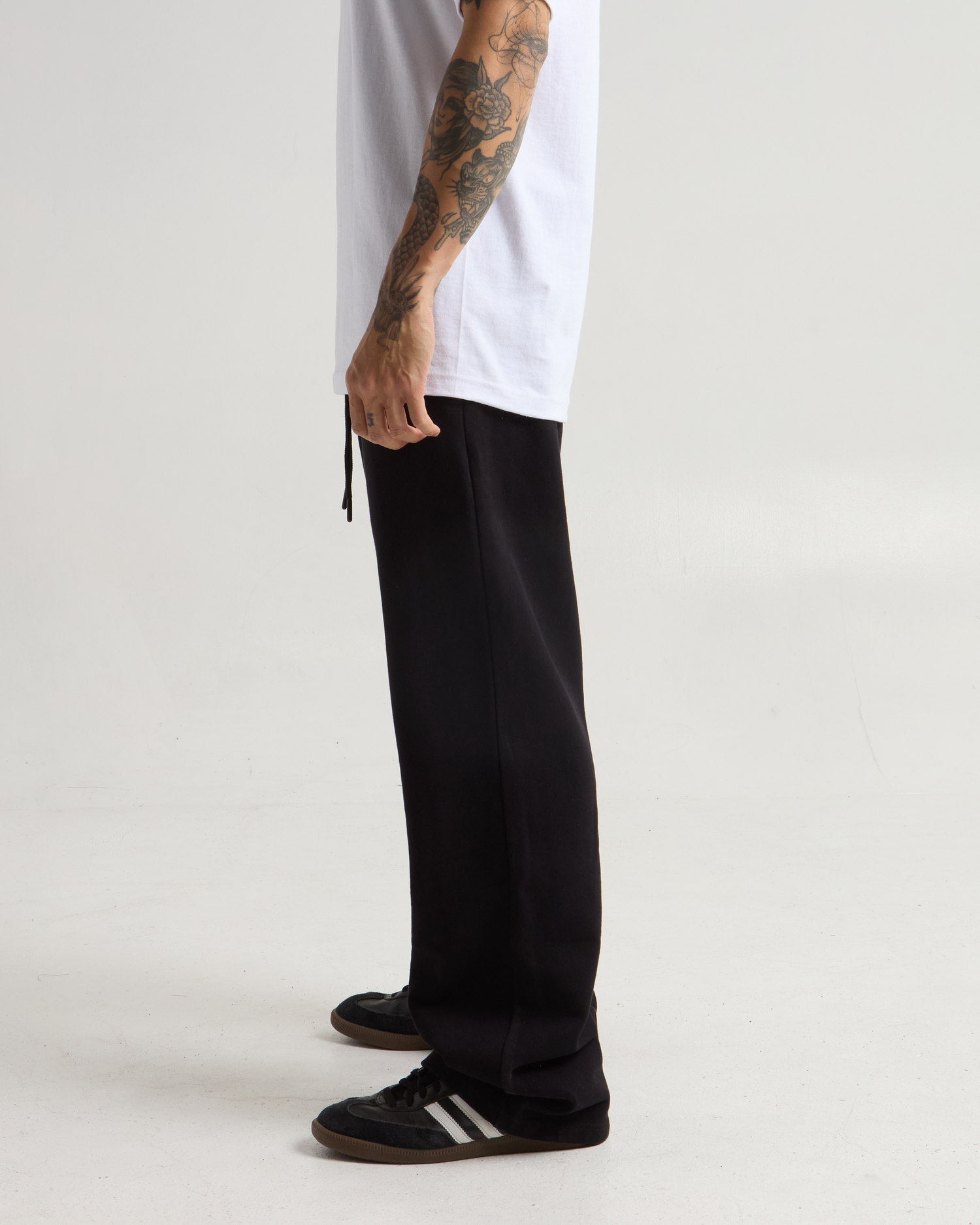 Garment Dye Straight Leg Baggy Sweatpants