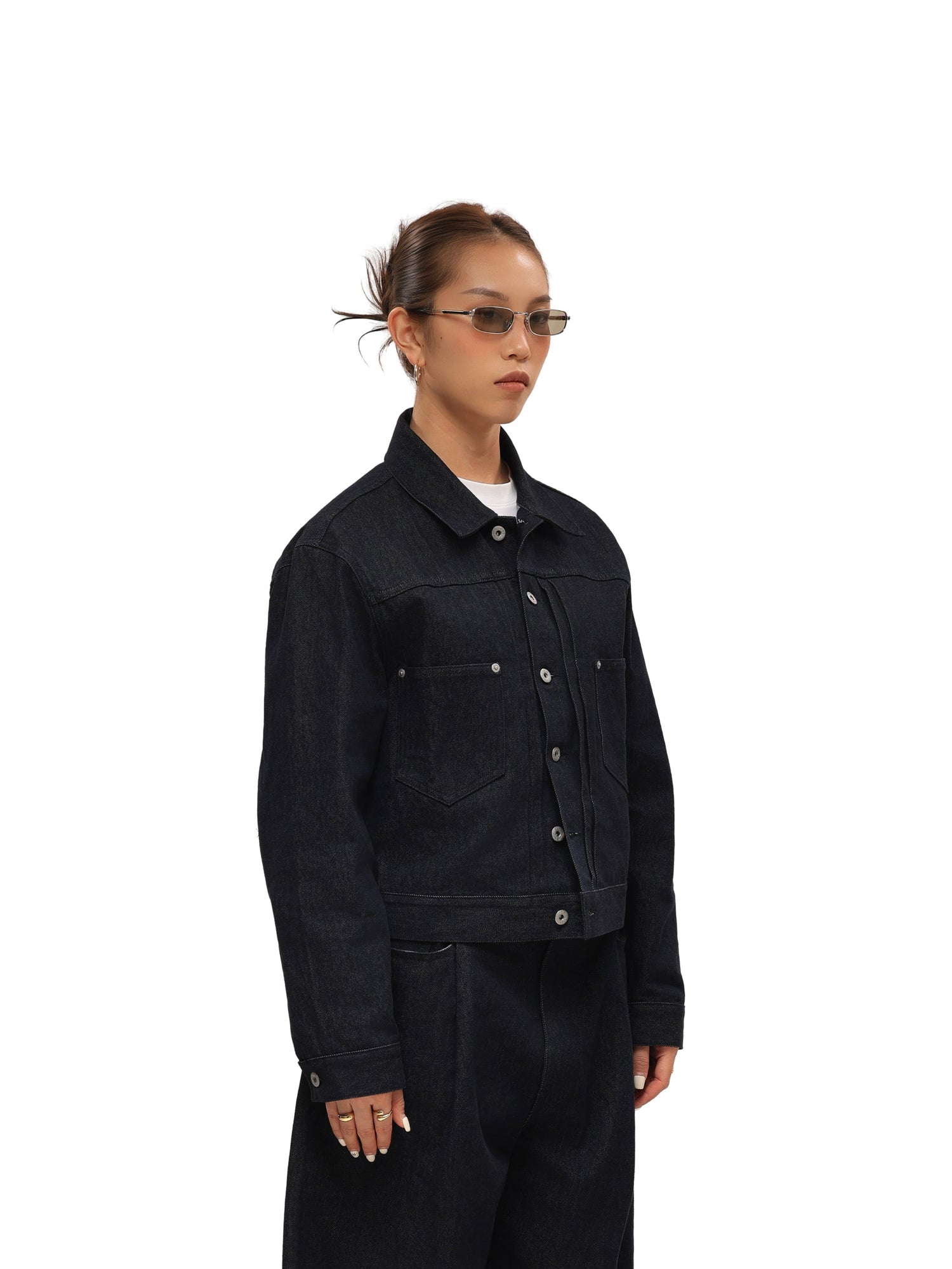 11.3Oz Non-Fade Short Denim Jacket