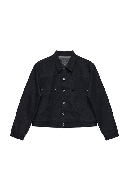 11.3Oz Non-Fade Short Denim Jacket