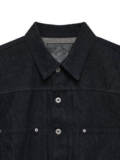 11.3Oz Non-Fade Short Denim Jacket