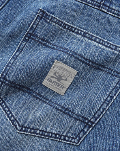 Wide Cut Denim Jeans