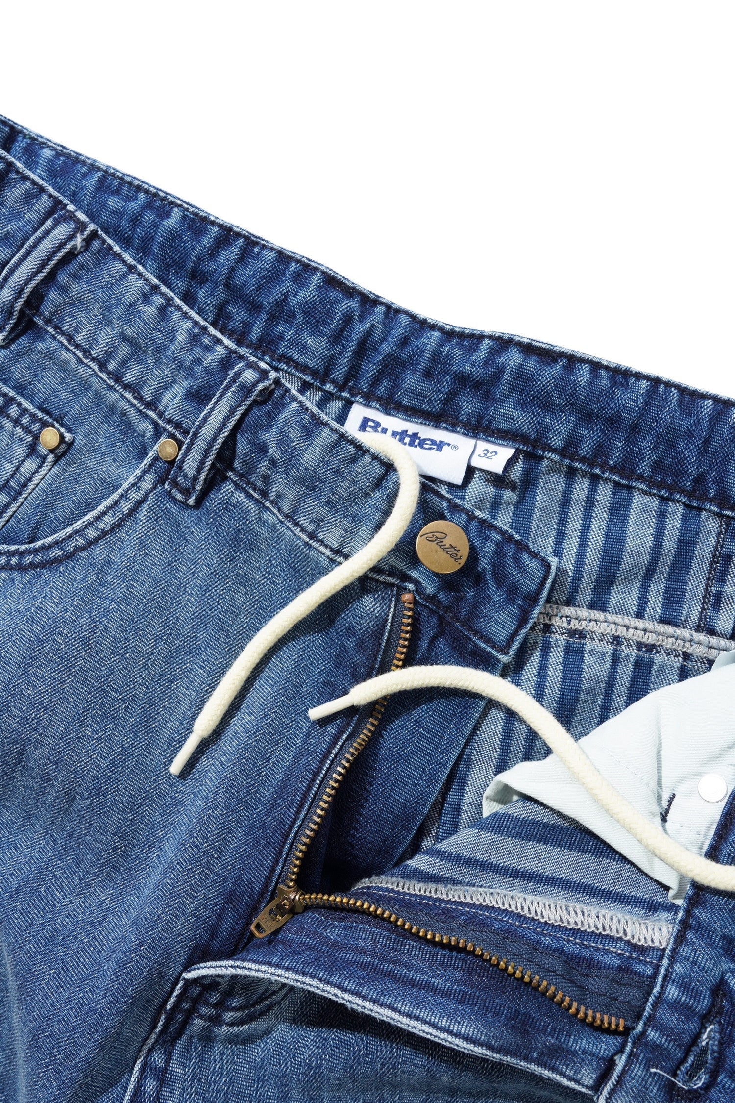Wide Cut Denim Jeans