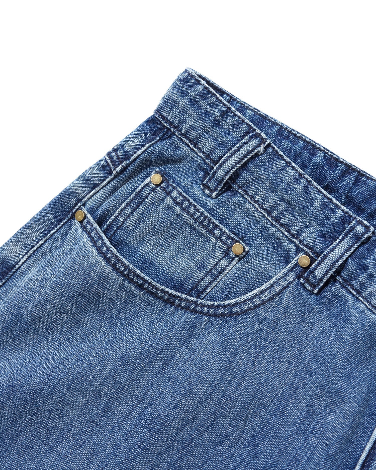 Wide Cut Denim Jeans