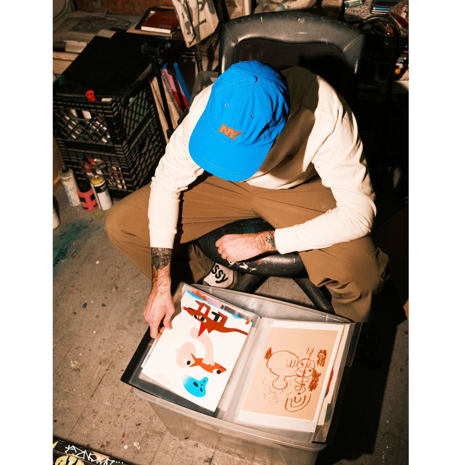 NY Speed Logo Nylon Hat