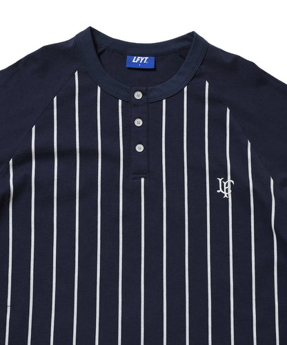 PINSTRIPE RAGLAN SLEEVE TEE