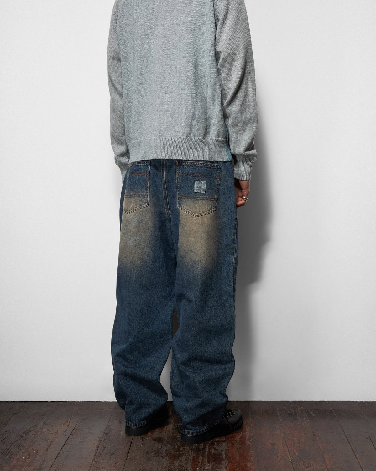 Wide Cut Denim Jeans